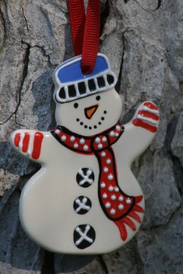 Snowman Flat Ornament